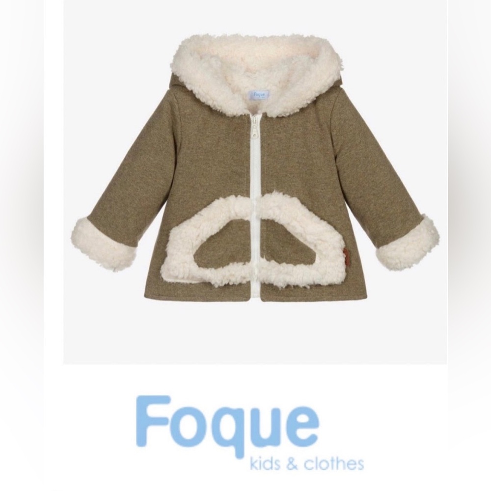 FOQUE 36 m / 3t KHAKI GREEN JERSEY HOODED COAT